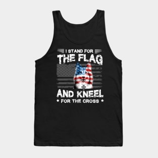 Sheltie Dog Stand For The Flag Kneel For Fallen Tank Top